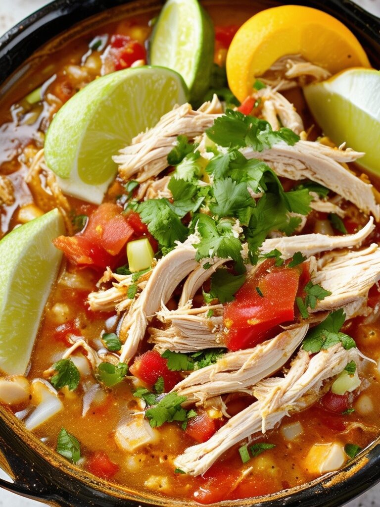 Chicken Pozole recipe | AnnieCooking.com