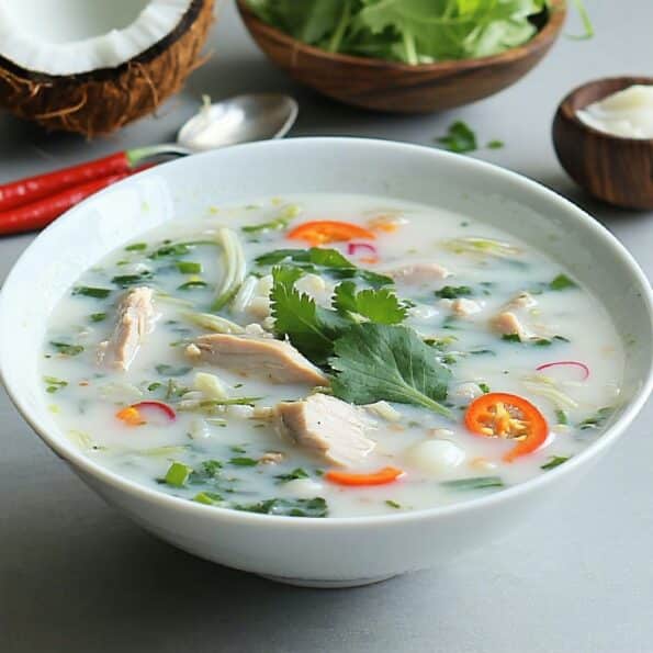 Thai Coconut Chicken Soup (Tom Kha Gai)