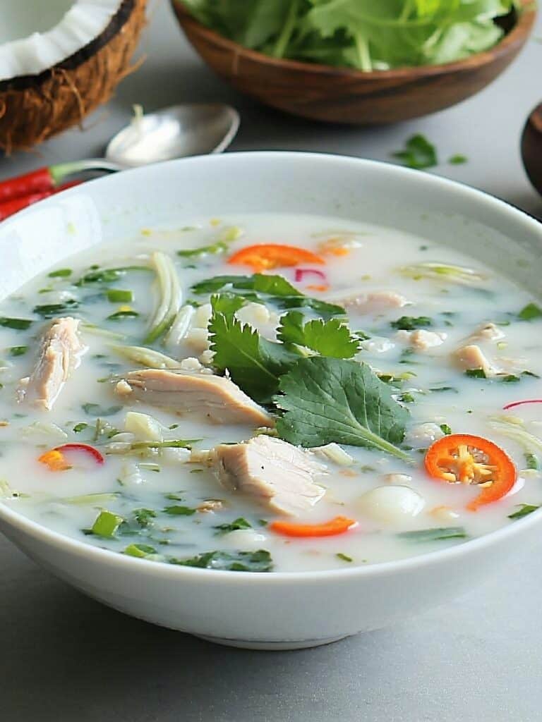 Thai Coconut Chicken Soup (Tom Kha Gai)